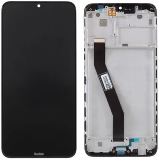 LCD with Touch Screen for Xiaomi Redmi 8A Dual - Black (display glass combo folder) 100% Original With Frame
