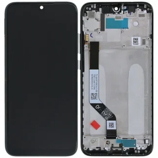 LCD with Touch Screen for Xiaomi Redmi Note 7 - Black (display glass combo folder) With Frame 100% Original
