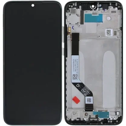 LCD with Touch Screen for Xiaomi Redmi Note 7S - Black (display glass combo folder) With Frame
