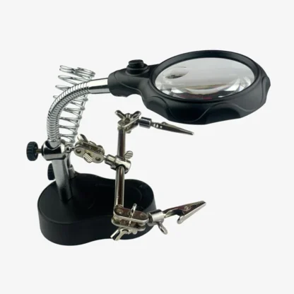 TE-801 Multi-function LED Magnifier PCB Soldering iron Stand Holder Table Magnifying glass 35X 12X w/ 2-LED Light - Image 4