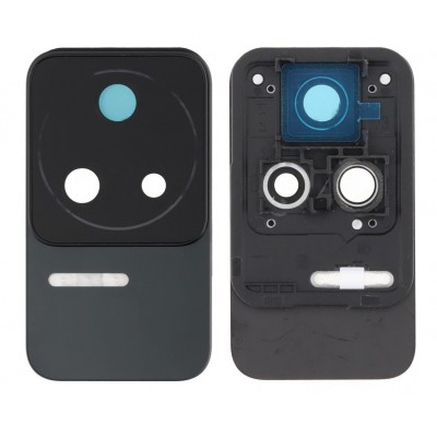 Camera Lens Glass with Frame for Xiaomi Poco F4 5G -Black