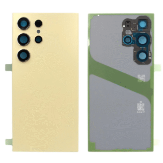 Back Panel Cover for Samsung Galaxy S24 Ultra 5G - Yellow (100% Original)
