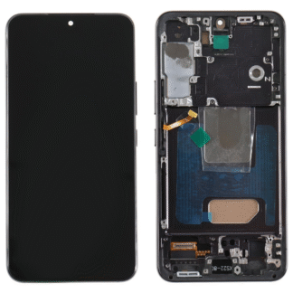 LCD with Touch Screen for Samsung Galaxy S22 5G – Black (display glass combo folder) INCELL | With Frame