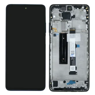 LCD with Touch Screen for Xiaomi Mi 10i 5G - Black (display glass combo folder) | 100% Original With Frame