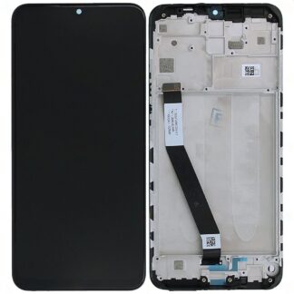 LCD with Touch Screen for Xiaomi Poco M2 - Black (display glass combo folder) 100% Original | With Frame