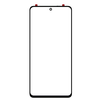 Front Glass for Xiaomi Mi 10i 5G - Black - Image 3