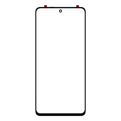 Front Glass for Xiaomi Mi 10i 5G - Black - Image 2