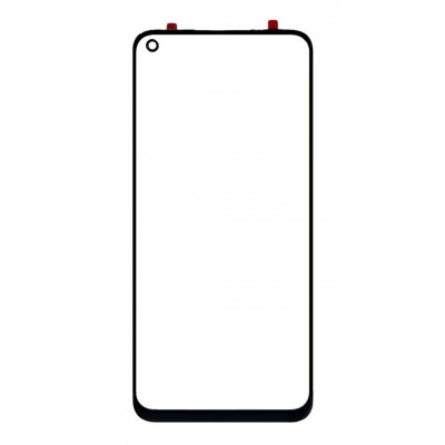 Front Glass for Realme Narzo 20 Pro - Black - Image 3