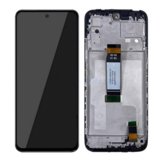 LCD with Touch Screen for Xiaomi Redmi 12 5G - Black (display glass combo folder) | With Frame